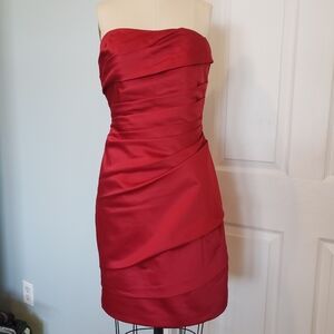 Red Strapless Dress, 2